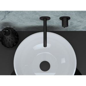 Смеситель для раковины Remer X Style X15PL С ВНУТРЕННЕЙ ЧАСТЬЮ, чёрный матовый