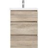 Тумба с раковиной AM.PM Gem S 60 напольная, светлый дуб