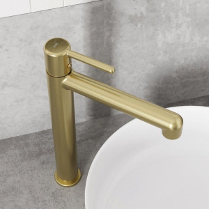 Смеситель для раковины IDDIS AIGMG01i01 золотой матовый