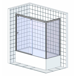 Душевой уголок Cezares Giubileo -AH-1 прозрачное стекло, бронза