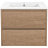Тумба с раковиной Vincea Gio 60 натуральный дуб