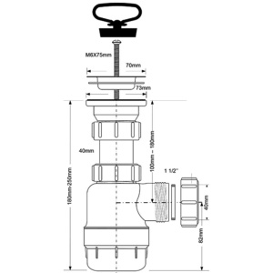 Сифон для раковины McAlpine MRSK2