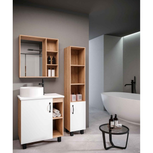 Зеркало Grossman Флай 70 дуб сонома, универсальное