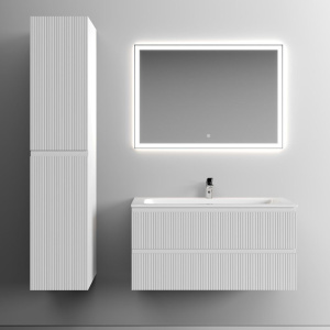 Купить Тумба с раковиной Sancos Snob T 100 см, bianco в Москве с доставкой Тумба с раковиной Sancos Snob T 100 см, bianco