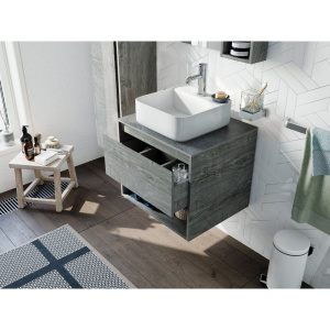 Тумба с раковиной STWORKI Карлстад 60 дуб рошелье, роверелла