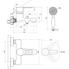 Смеситель для ванны с душем Славен Город Т СЛ-ОД-Т30