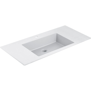 Тумба с раковиной Vincea Chiara 100, камень, с белой раковиной