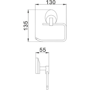Держатель туалетной бумаги Haiba HB16 03-3