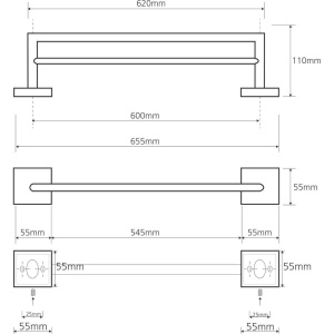 Полотенцедержатель Bemeta Beta 132204052