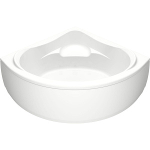 Акриловая ванна Bas Мега 160x160 см, угловая, с каркасом, для двоих, четверть круга