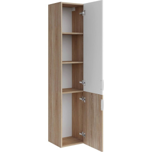 Шкаф-пенал ASB-Mebel Лавре 35, подвесной, дуб бердолино, белый