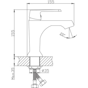 Смеситель для раковины Haiba HB804 HB10804