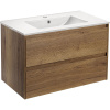 Тумба с раковиной Vincea Gio 80 дуб табак