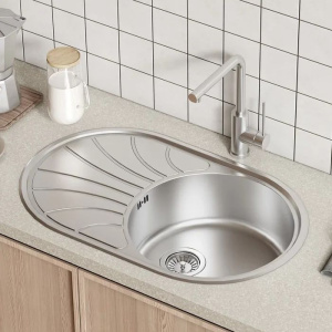 Мойка кухонная IDDIS Suno SUN77SDi77S с сифоном