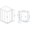 Душевой уголок RGW Hotel HO-43 110x80 см с полками