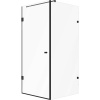 Душевой уголок STWORKI Орхус 90х90 см, профиль черный матовый, прозрачное стекло