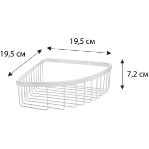 Полка Fixsen Hotel FX-842 угловая, хром