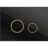 Кнопка смыва Cersanit Twins 63534 c рамкой, черная матовая Кнопка смыва Cersanit Twins 63534 c рамкой, черная матовая
