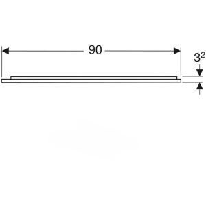 Зеркало с подсветкой Geberit Option 90 502.783.00.1