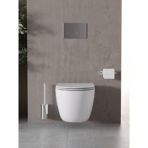 Унитаз подвесной Agger AT03100 безободковый, с микролифтом