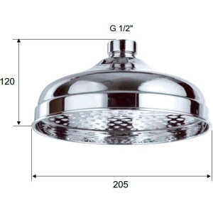Верхний душ Remer 359B20X