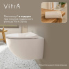 Унитаз подвесной VitrA Sento 7748B003-0075 + крышка-сиденье VitrA Sento 86-003-009 с микролифтом, петли хром