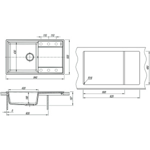 Купить Мойка кухонная Lemark Imandra 840 9910034 жасмин в Москве с доставкой Мойка кухонная Lemark Imandra 840 9910034 жасмин