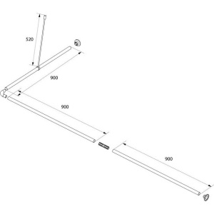 Купить Карниз для ванны IDDIS 180x90 см, угловой, хром глянцевый в Москве с доставкой Карниз для ванны IDDIS 180x90 см, угловой, хром глянцевый