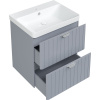 Тумба с раковиной STWORKI Ларвик 60, серая матовая