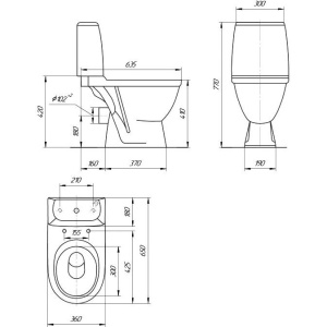 Купить Унитаз-компакт Rosa Премьер Люкс белый, с микролифтом в Москве с доставкой Унитаз-компакт Rosa Премьер Люкс белый, с микролифтом