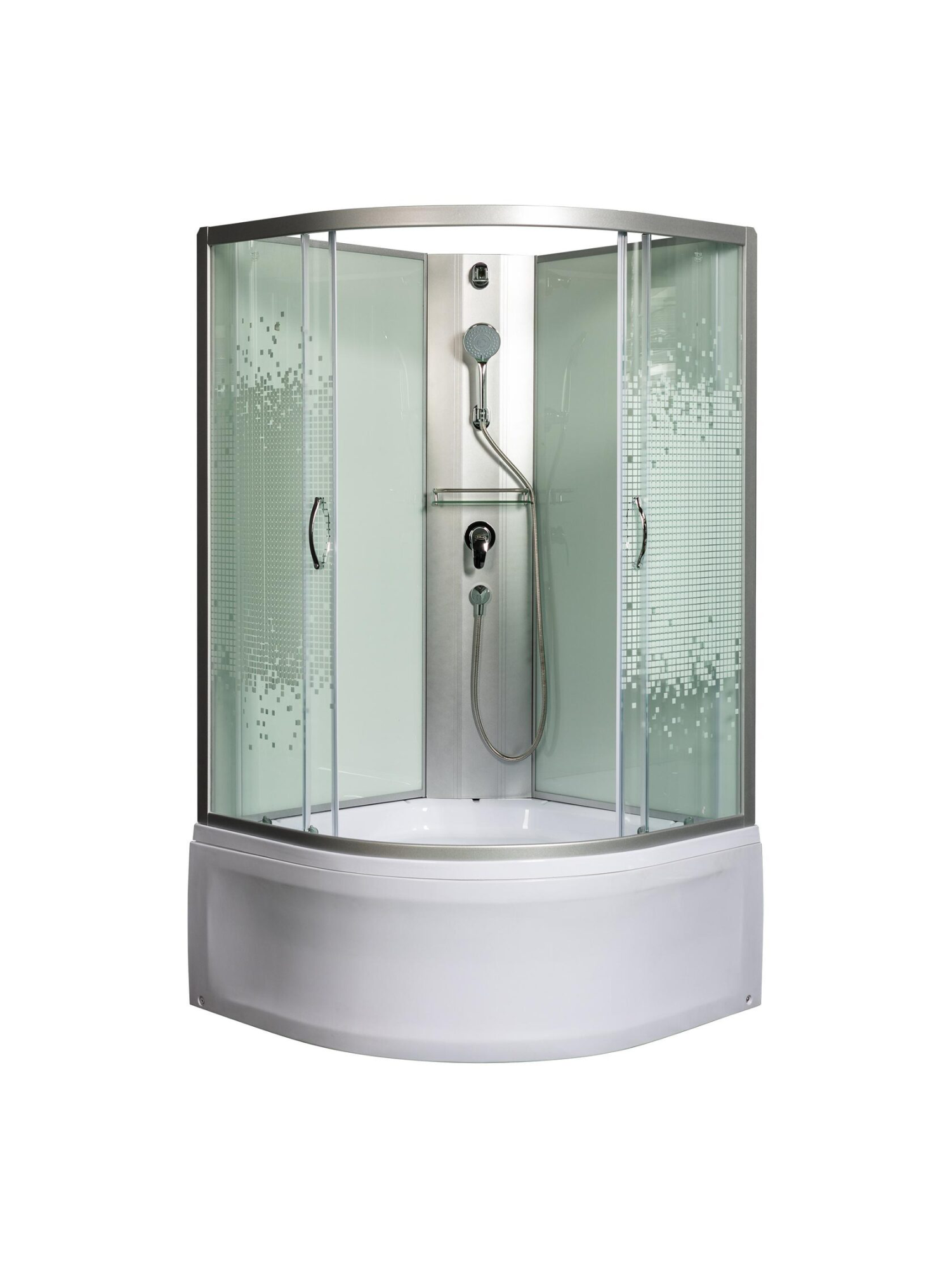 Душевая кабина с поддоном Полукруг МОНОМАХ Б/К 100/44 C МЗ (10000005788)