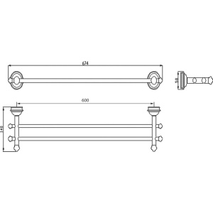 Полотенцедержатель Sapho Astor 1325-11