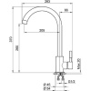 Комплект Мойка кухонная Granula Standart 7601, черный + Смеситель ST-4031 ST-4031 черный