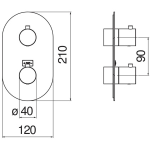 Смеситель для душа Nobili Live WE00102/TCR Chrome