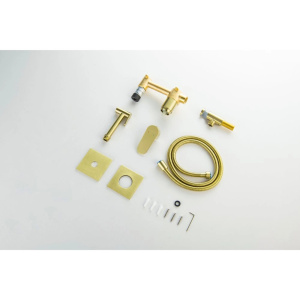 Гигиенический душ со смесителем Aquatek Оберон AQ1220BG шлифованное золото