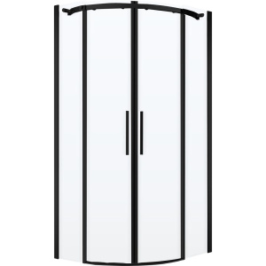 Купить Душевой уголок BelBagno Acqua R-2-90-C-NERO профиль черный матовый в Москве с доставкой Душевой уголок BelBagno Acqua R-2-90-C-NERO профиль черный матовый