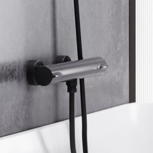 Купить Термостатический смеситель Damixa Scandinavian Pure 366000300 для душа, черный в Москве с доставкой Термостатический смеситель Damixa Scandinavian Pure 366000300 для душа, черный