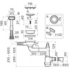 Сифон для мойки Omoikiri WK-1C-LG светлое золото