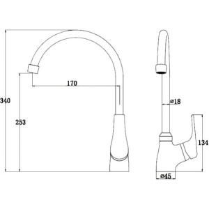 Смеситель для кухни Kaiser Eco 00044
