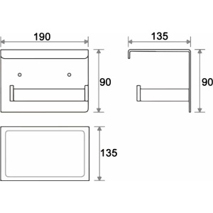 Держатель туалетной бумаги Boheme New Venturo 10311-CR с полкой для телефона