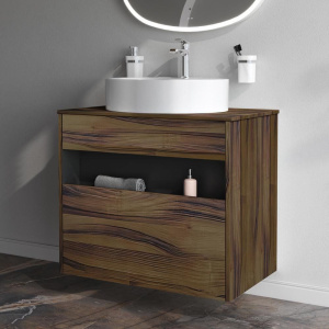 Купить Мебель для ванной AM.PM Func 80 дуб крафт, со столешницей, раковина M8FWCC20561WG в Москве с доставкой Мебель для ванной AM.PM Func 80 дуб крафт, со столешницей, раковина M8FWCC20561WG