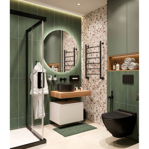 Столешница STWORKI Ольборг 80 дуб французский, без отверстий, с тумбой 60