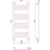 Полотенцесушитель водяной Сунержа Богема + 100x40, прямая