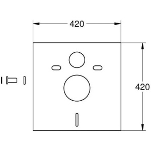Звукоизолирующая прокладка для унитаза, биде Grohe 37131000