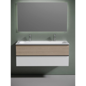 Купить Тумба с раковиной Sancos Delta 120 дуб светлый, белый, раковина CN7016 в Москве с доставкой Тумба с раковиной Sancos Delta 120 дуб светлый, белый, раковина CN7016