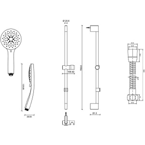 Купить Душевой гарнитур Jacob Delafon Salute E32907-CP в Москве с доставкой Душевой гарнитур Jacob Delafon Salute E32907-CP