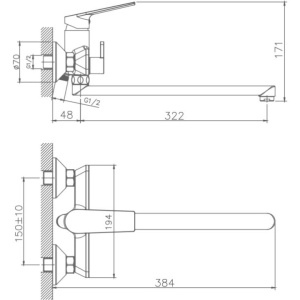 Универсальный смеситель Haiba HB533-3