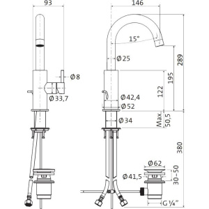 Купить Смеситель для кухни Bagno & Associati Moderna IX93074 в Москве с доставкой Смеситель для кухни Bagno & Associati Moderna IX93074