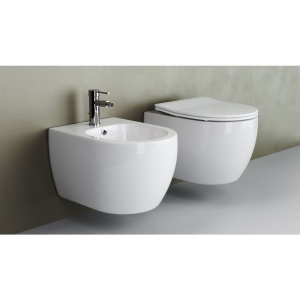 Унитаз подвесной Ceramicanova Play CN3001 с микролифтом, безободковый