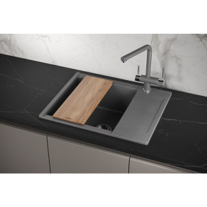 Мойка кухонная Granula Estetica 6202, графит